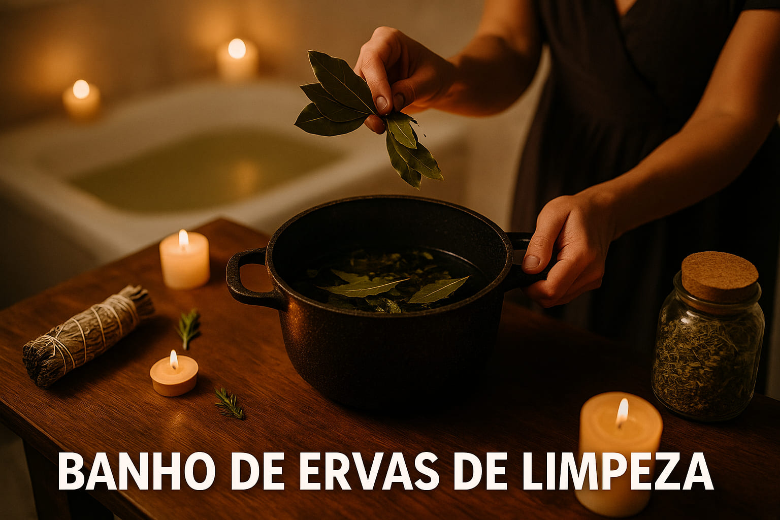 Banho de Ervas para Limpeza Espiritual