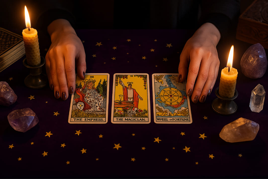 Tiragem de 3 Cartas: Passado, Presente e Futuro